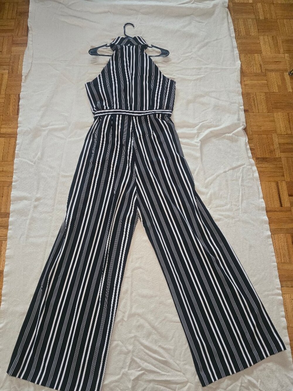 New York and Company Black and White Jumpsuit - Picture 2 of 5